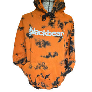 Blackbear Orange Black Tie Dye Hoodie Size S